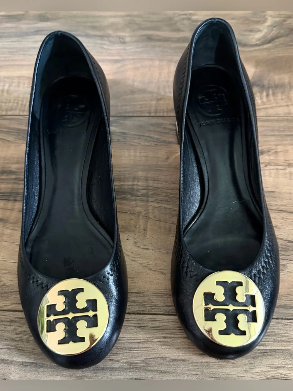 Tory Burch black heels 6.5